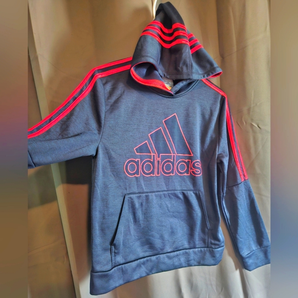 Adidas boys 14/16 lite sweatshirt warn once